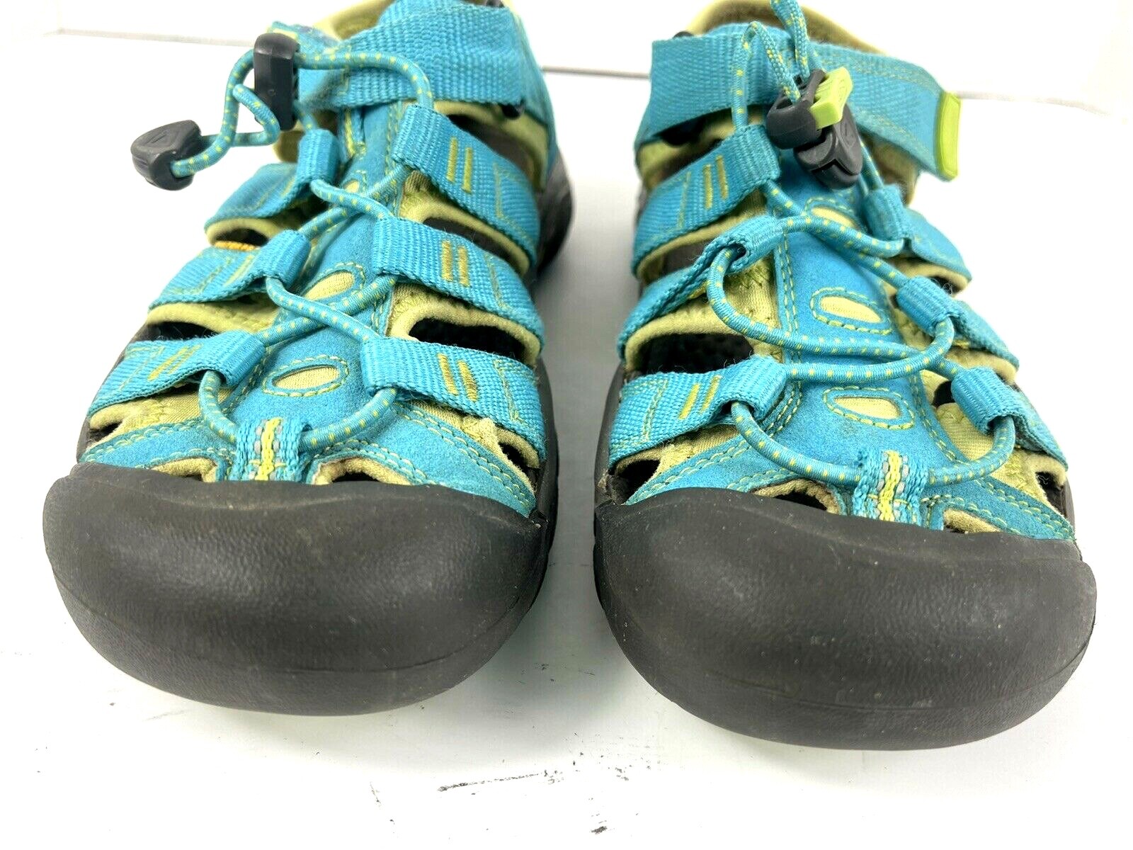 Sandali Keen Ragazzo 3M Newport H2 Scarpe Blu Verde Scamosciato Trail Escursionismo Impermeabili