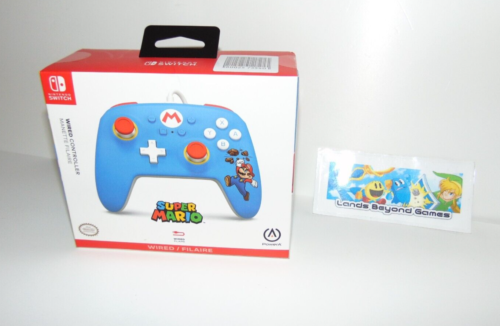 Super Mario Przewodowy kontroler Pad Power A Nintendo Switch Nowy i zapieczętowany - Zdjęcie 1 z 3