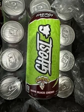 New Exclusive GHOST Warheads Sour Black Cherry Energy Drink 16 Fl Oz ONE DRINK