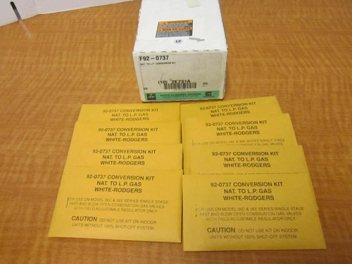 WHITE RODGERS Bushing Adapter Kit -92-0737- CONVERTS GAS VALVES TO LP, 8 PACK