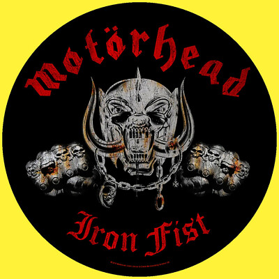 Motörhead Iron Fist Rückenaufnäher Backpatch NEU & OFFICIAL! Teutonic-Metal-Shop