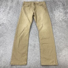 Wrangler Slim Straight Khaki Jeans Men's 34x31 Casual Durable