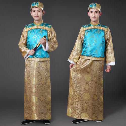 Chinese Traditional Men Qing Clothing Emperor Prince Robe Show Cosplay Costume - Picture 12 of 15