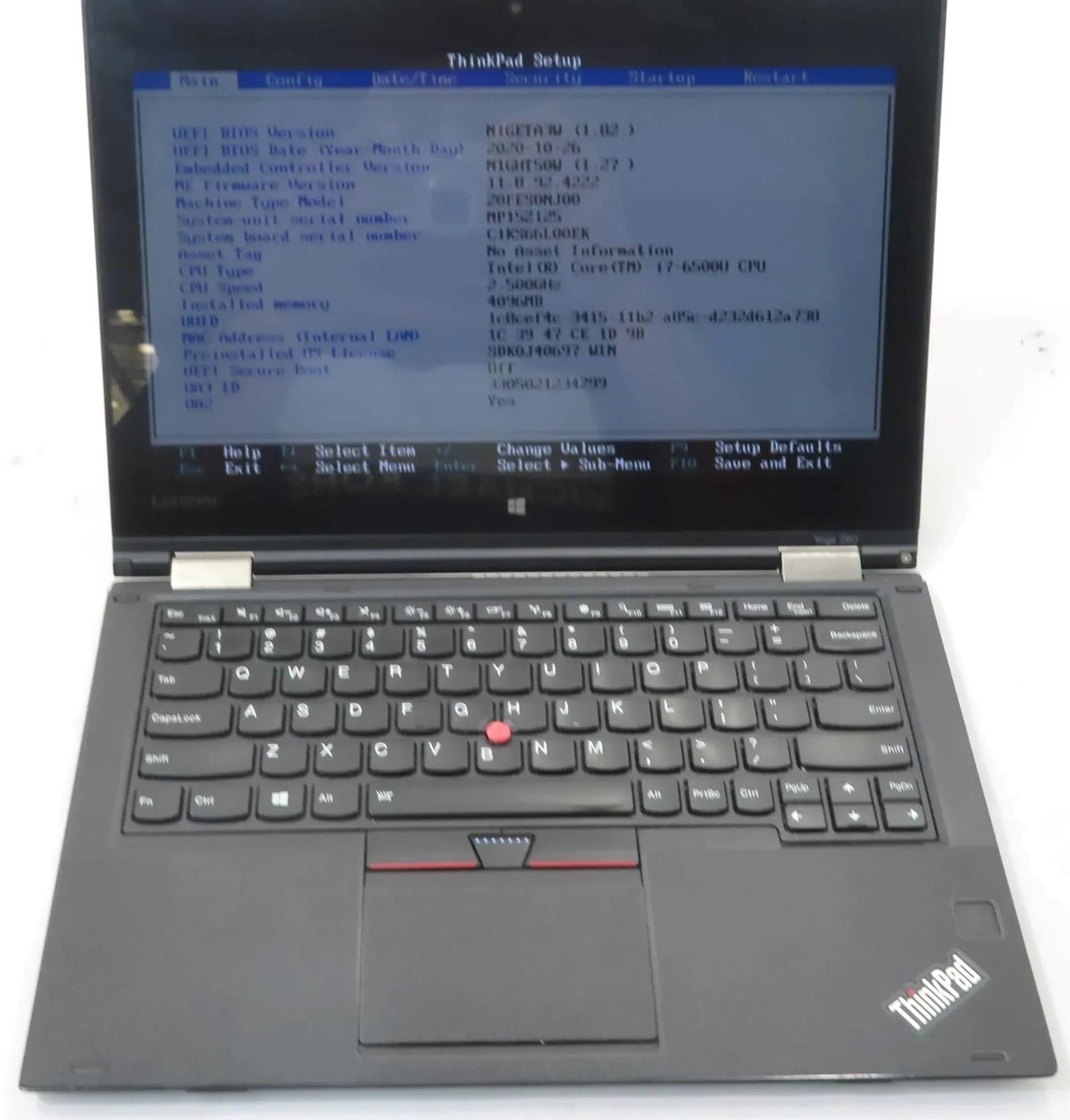 Lenovo ThinkPad Yoga 260 2-in-1 Core i7-6500U 2.50GHz 4GB No SSD