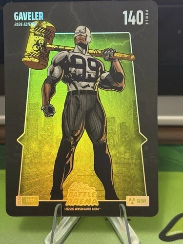 2025 Bo Jackson Battle Arena Gaveler Aaron Judge Glow Battlefoil SP 140
