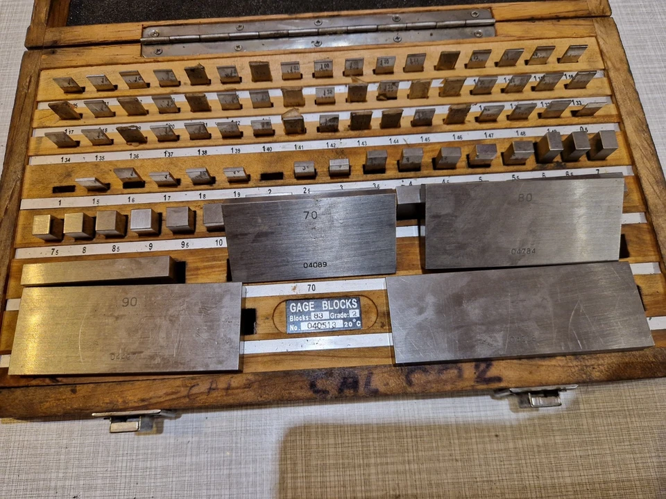coffret 83 cales parallèles acier gage blocks grade2 contrôle métrologie calibre - Photo 4/4