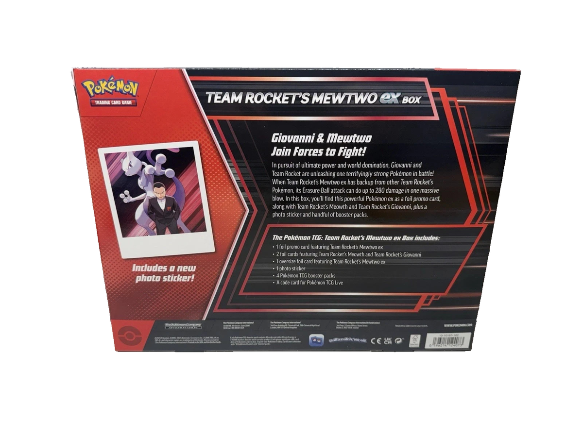 SEALED* Pokemon TCG Team Rocket's Mewtwo EX Box - Destined Rivals