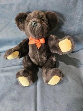 Soft Black Plush Jointed Bear