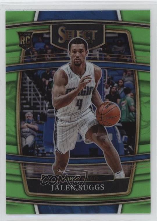 2021-22 Panini Select Concourse Neon Green Prizm 62/75 Jalen Suggs #27 r7d