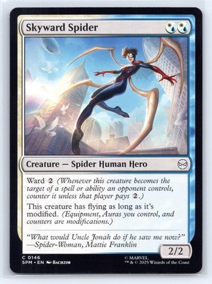 MTG NM Normal Skyward Spider 146 C Marvel's Spider-Man
