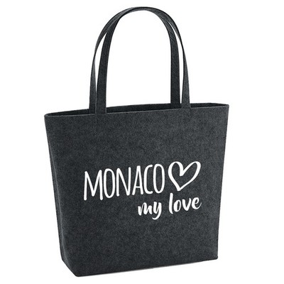 Filzshopper Monaco my love Geschenkidee Monaco Geschenk Präsent Mitbringsel Souv