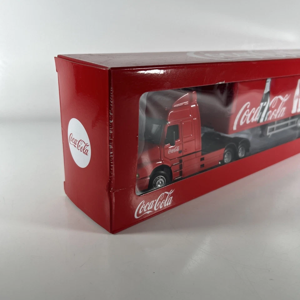 Camión Volvo NH12 Coca-Cola cabina de Coca-Cola y remolque 1/50 Cararama modelo fundido a presión Foto 2 de 4