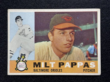 1960 Topps Milt Pappas #12 Baltimore Orioles Vintage EX-MT