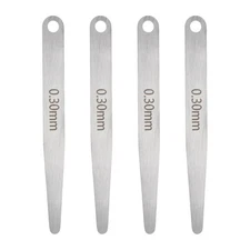 4pcs Metric Thickness Feeler Gauge 0.3mm Single Blade Tapered Feeler Gauge