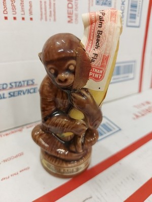 Mobana Creme de Banana Monkey Bottle Portugal Retro Barware Novelty Decanter