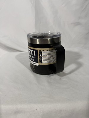 Yeti 10oz Rambler Mug Durasip Ceramic Black New with Sticker