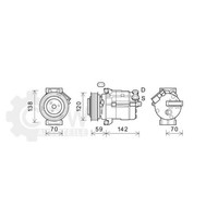 Kompressor Klimaanlage FüR Chevrolet Captiva 2.2 D 4WD Bj.11-20