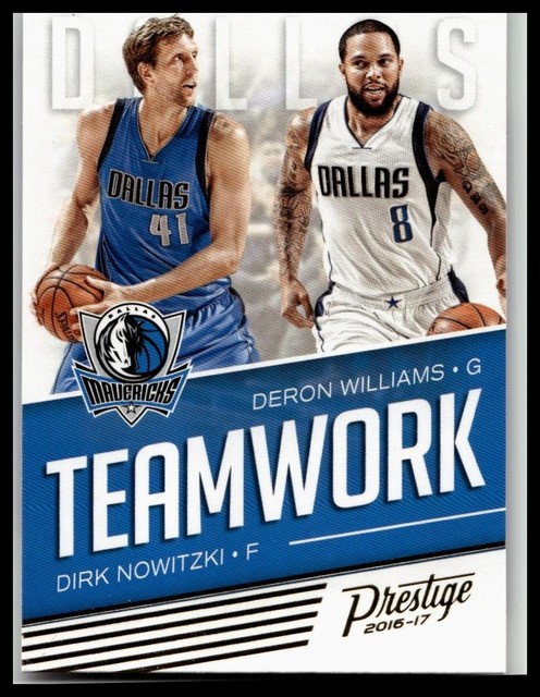 2016-17 Panini Prestige #16 Deron Williams / Dirk Nowitzki Teamwork