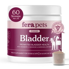 Pet Bladder Support Cranberry D Mannose Urinary Tract 60 Scoops Fera Pets Dogs
