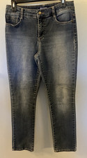Bandolino Amy Womens Mid Rise Blue Jeans Straight Leg Size 6