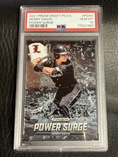 2021 Panini Prizm Draft Picks - Power Surge Henry Davis #PS-HD (RC) PSA 10