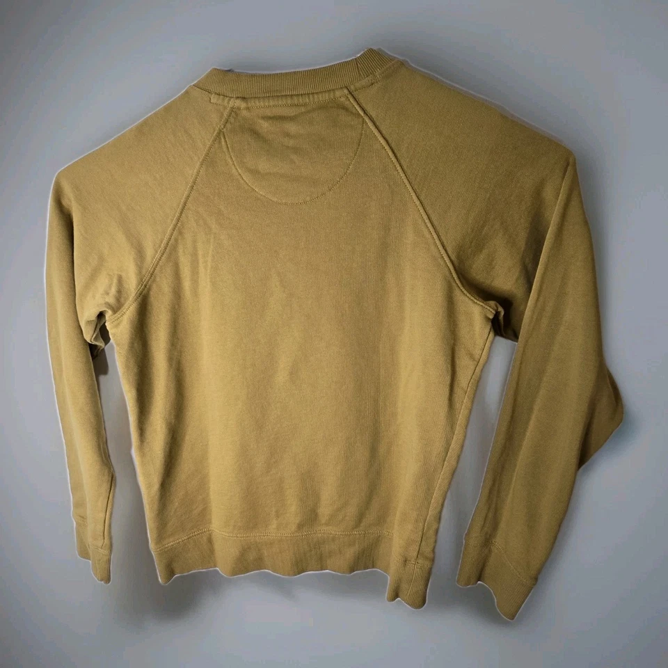 Sudadera Patagonia Mujer Pequeña Amarilla Icono Alpino Orgánica Regenerativa Foto 2 de 4