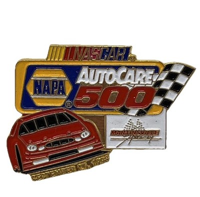 1998 Auto Care 500 Martinsville Speedway Virginia Race NASCAR Racing Lapel Pin