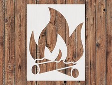 Reusable Fire Artistic Stencil Template for Wall Art  DIY Crafts - StencilAir