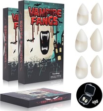 YVELINES Vampire Teeth Fangs Adult - 3 sizes - 3 pairs of each size