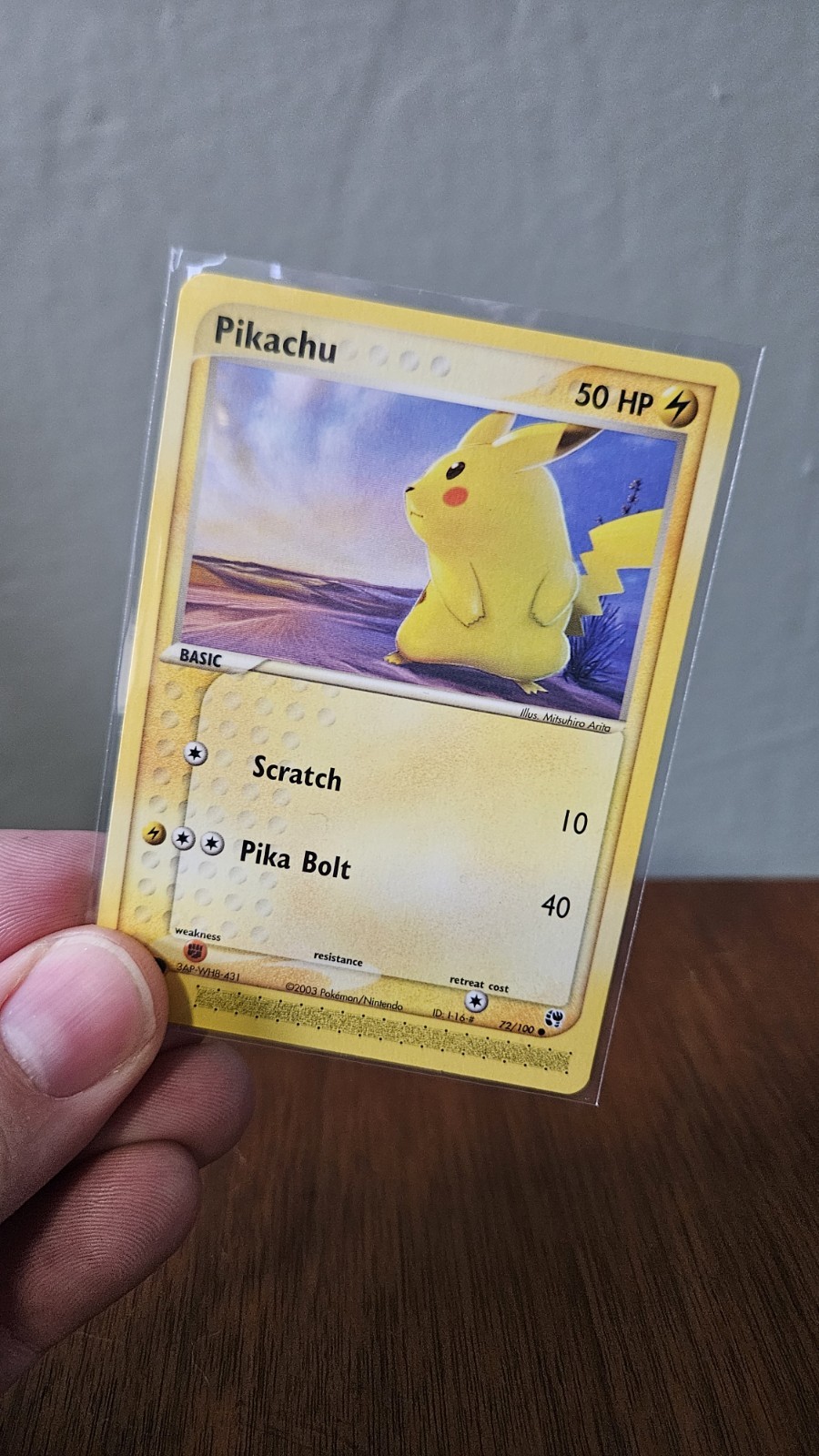 Pikachu - 72/100 - Common - EX Sandstorm - Pokémon TCG - NM