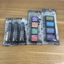Tim Holtz Distress Ink Lot Archival Ink Pad  Spray Stain Bundle Ranger NEW