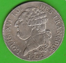 Silver Coin France Demi Ecu Of 3 Livres 1792 A Pretty Rare nswleipzig
