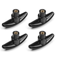 T-Knobs Female Thread Black Plastic Clamping Hand Knobs Handles Nuts M6 M8 M10