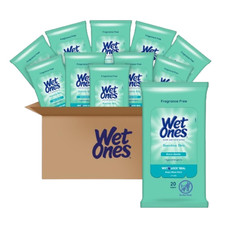 Hand Wipes, Sensitive Skin, Unscented, 20 Ct 30 Pack 