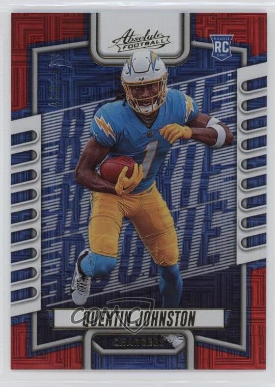2023 Panini Absolute Rookies Red Squares 460/499 Quentin Johnston #110 v9t