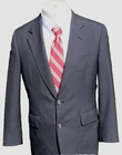 Brooks Brothers Men's Dark Navy Blue Solid Worsted Wool Blazer 38R $895 USA
