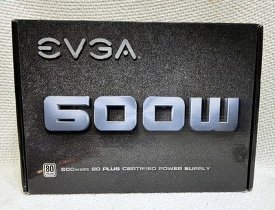 EVGA 600 W1,  Power Supply 100-W1-0600-K1  New Open Box((H-2))