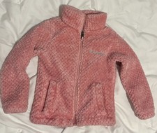 Girls Columbia Zip Up Jacket Pink Patterned SZ XXS Item 1775
