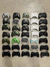Mixed Lot of 35 Untested 3rd Party Controllers wireless for OG Xbox Nintendo Wii