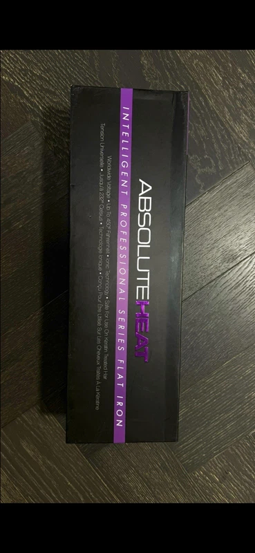 absolute heat purple ceramic ionic flat iron