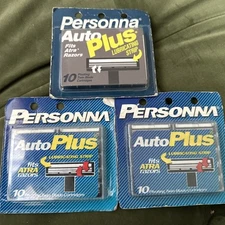 Personna Auto Plus Razor Blade Cartridges, Fits Atra Razors (Lot Of 3) NOS