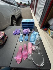 Princess Dress Up Play Shoes Jewelry Storage Box Set