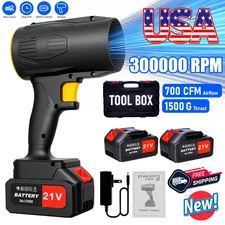 Leaf Blower Cordless 700 CFM Handheld Electric Leaf Blower with 2 Batteries 21V