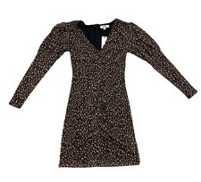 BB Dakota Steve Madden Animal Attitude Dress Size S Back Zipper Going Out NWT