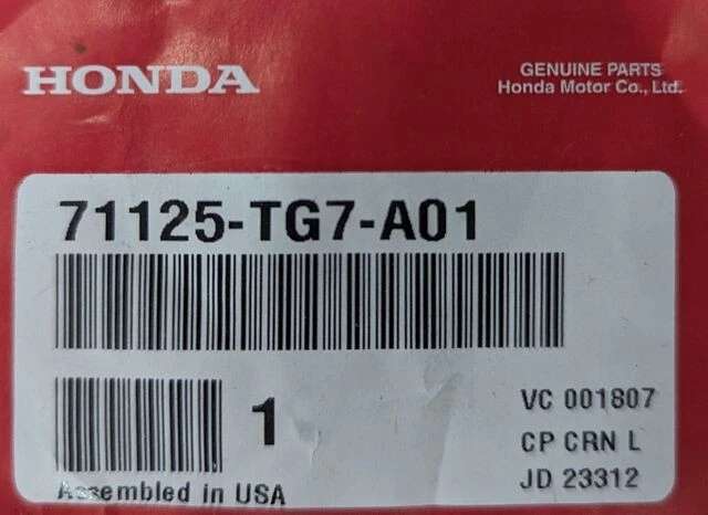 Honda Pilot 2016-2018 genuino - emblema delantero base 71125-TG7-A01 Foto 3 de 4