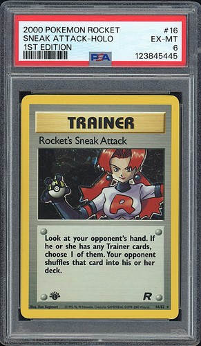 Rocket's Sneak Attack (1st Edition) graded PSA 6 for sale on eBay