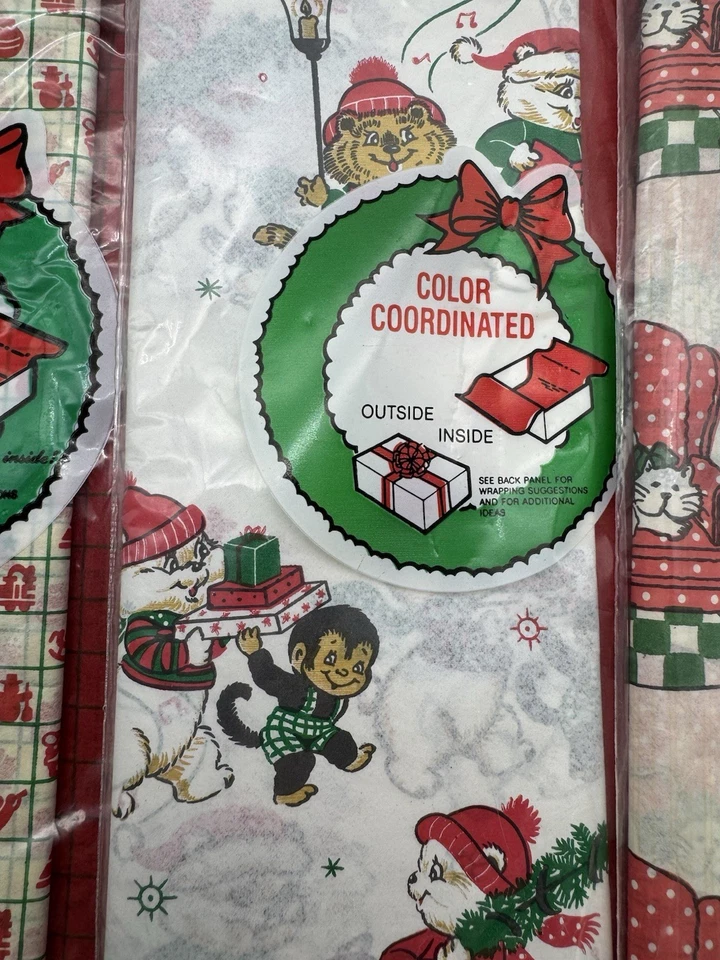 Vintage Crystal Decorative Christmas Holiday Tissue Paper - Image 3 of 4