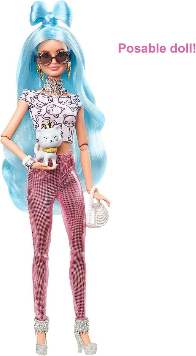 Barbie Extra Doll & Accessories Set with Pet, Mix & Match Pieces
