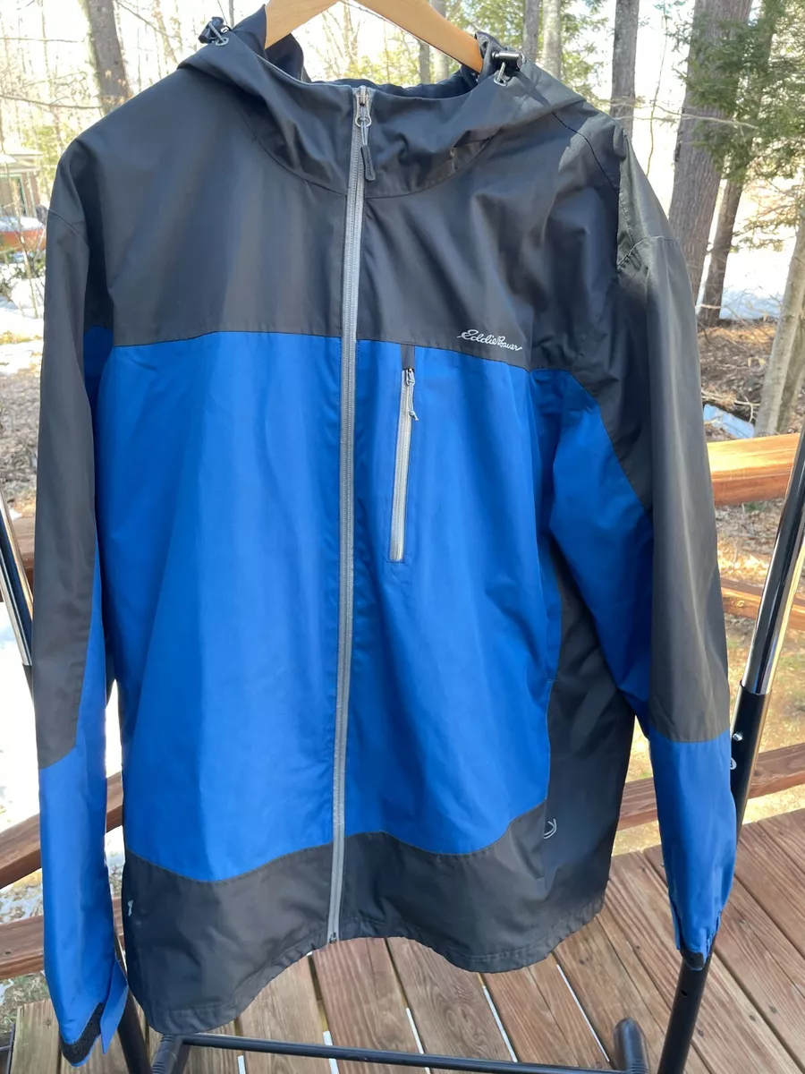 Eddie Bauer WeatherEdge Men s 2XL XXL Fully Lined Windbreaker Hooded Rain Jacket