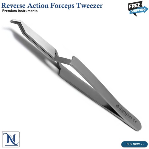 Dental Bracket Placing Holding Tweezers Orthodontic Reverse Action Forceps Ortho - Picture 3 of 5